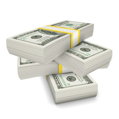 Beyaz dolar yığını