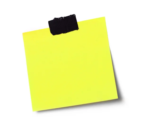 Adhesive note on white — Stock Photo, Image