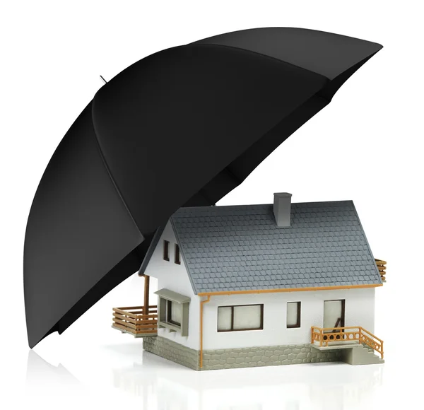 House insurance on white — Stock Photo, Image