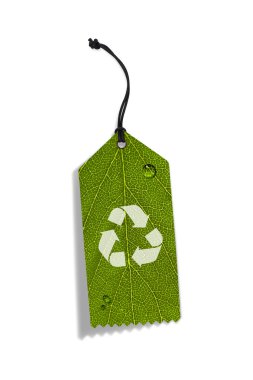 Beyazın üzerindeki etiketi geri dönüştür