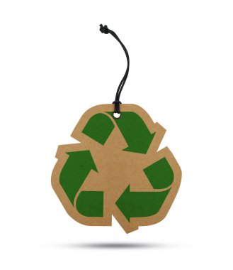 Beyazın üzerindeki etiketi geri dönüştür