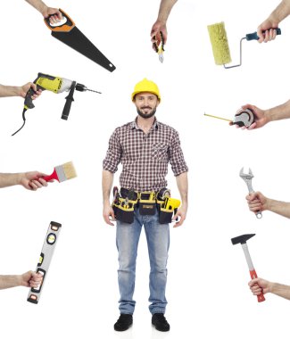 Yemek servisi beyaz eller