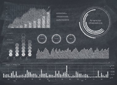 Diyagram üzerinde yazı tahtası