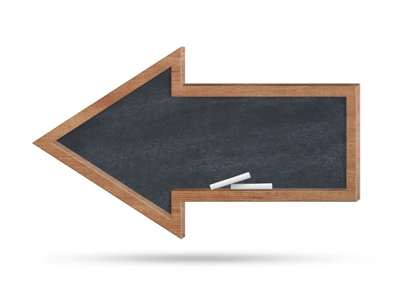 Arrow blackboard on white — Stock Photo, Image