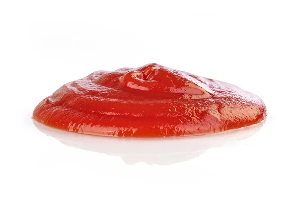 Salsa di ketchup su bianco — Foto Stock