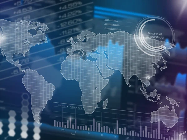 Abstraktes Börsendiagramm — Stockfoto