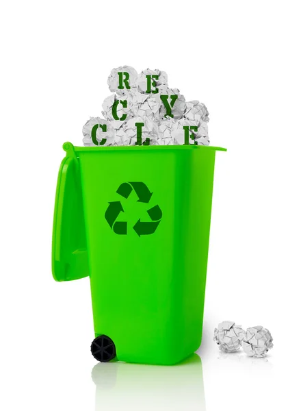 Mülleimer recyceln — Stockfoto