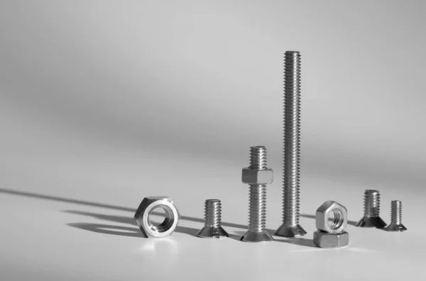 Metal Bolts Nuts — Stock Photo, Image