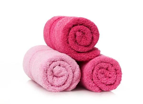 Rolled Towels White Background — Stock Photo, Image