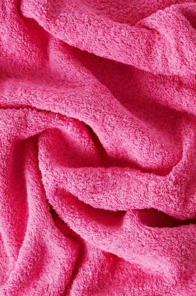 Textura Toalla Rosa Esponjosa — Foto de Stock