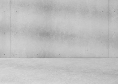 İçi beton duvar ve zemin ile kaplı.