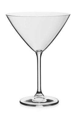 Beyaz arkaplanda boş bardaklar