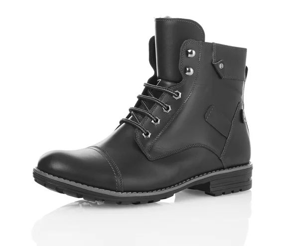 Stiefel schwarzer Männer — Stockfoto