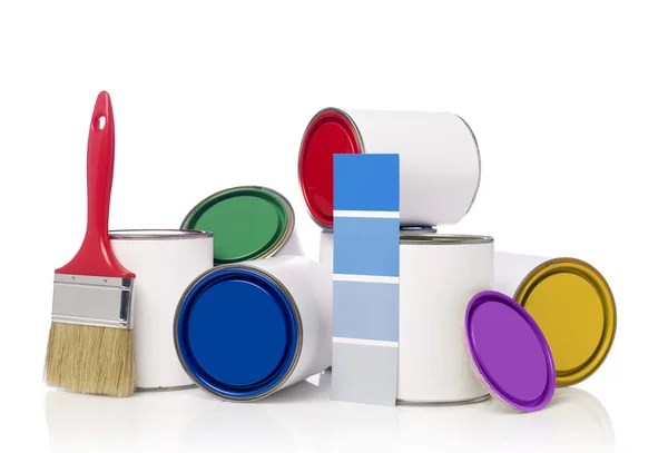 Cor latas de tinta — Fotografia de Stock