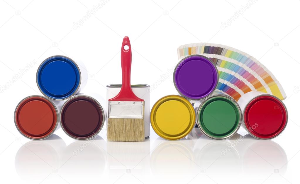 Color paint tins
