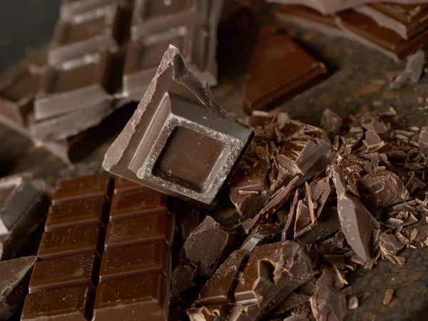 Dark chocolate close-up — Stock Photo, Image