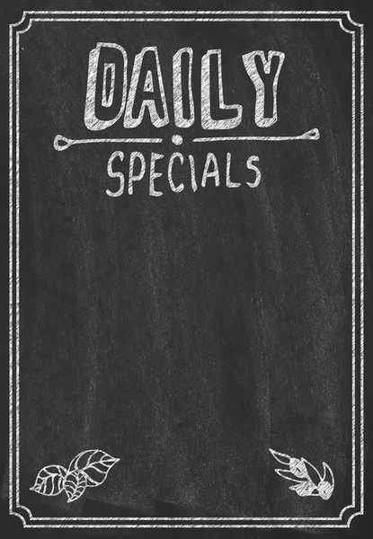 Daily specials menu — Stock Photo, Image