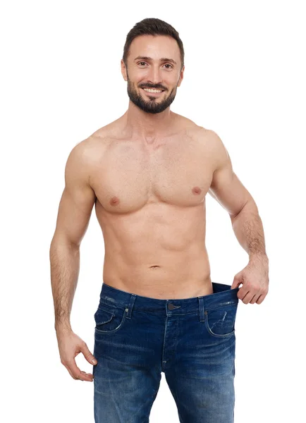 Weight loss on white — Stock Photo, Image