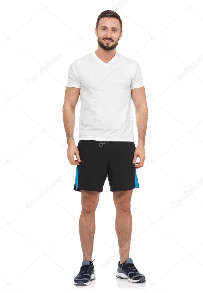 Casual man in sport clothing