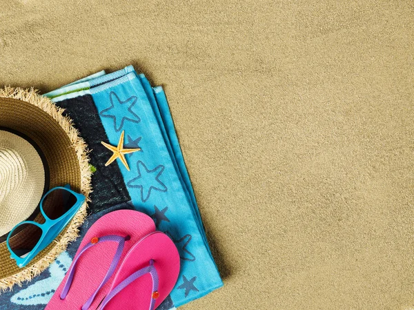 Zomertijd op strand — Stockfoto