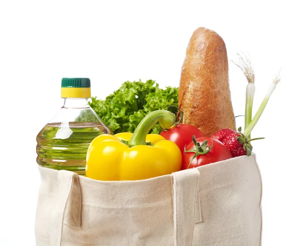 Bolsa con comestibles — Foto de Stock