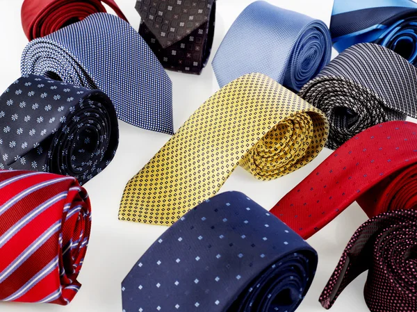 Man ties isolated Stock Image
