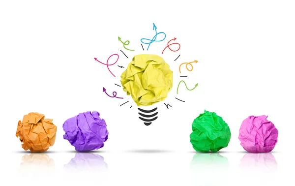 Concetto di brainstorming sul bianco — Foto Stock