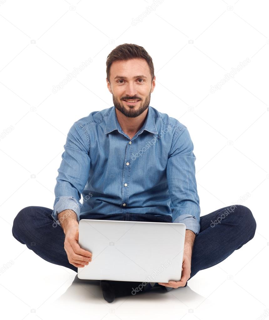 Man with laptop