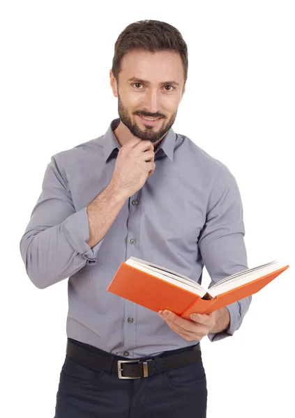 Man with book — Stock Photo, Image