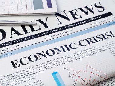 Ekonomik kriz manşet gazetesi