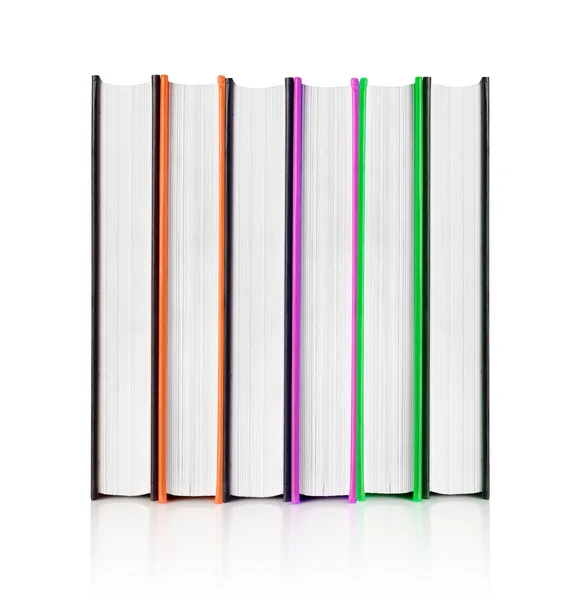 Collection de livres sur blanc — Photo