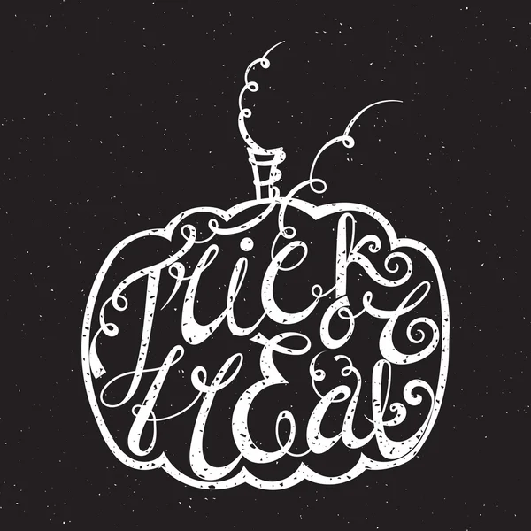 Inscription calligraphique Trick or treat . — Image vectorielle