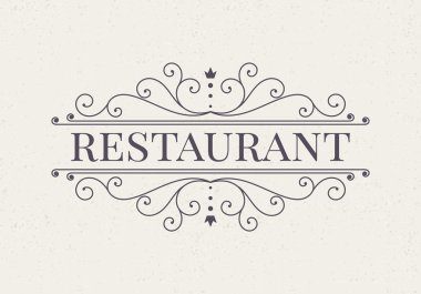 Lüks logo ve monogram çizgi çizimleri şablonu.