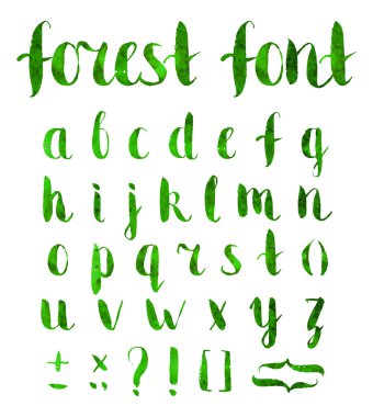 Elle çizilmiş düzenli kalın grunge yazı tipi