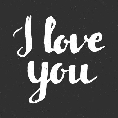 Siyah arka plan üzerinde yazıt seviyorum.