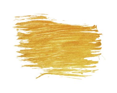 Beyaz arka plan üzerinde izole altın leke.