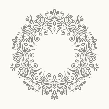 Zarif lüks retro çerçeve çiçek.