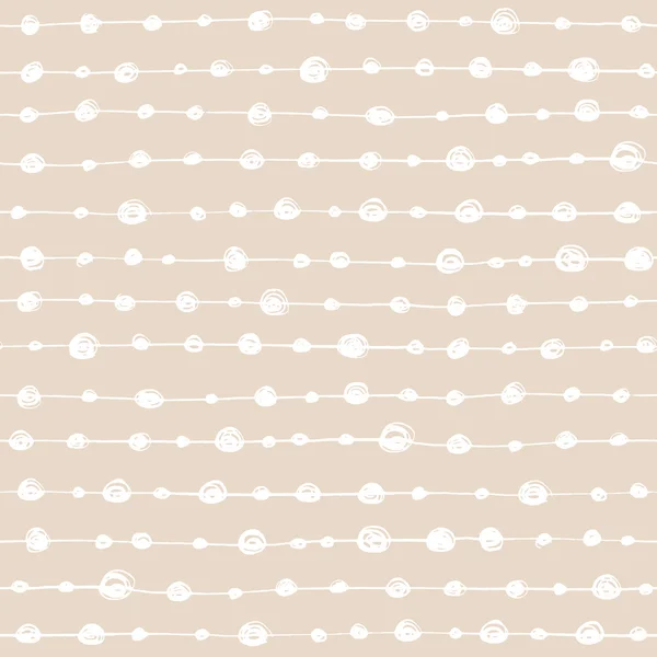 Abstract seamless doodle hand-drawn beige pattern. — Διανυσματικό Αρχείο