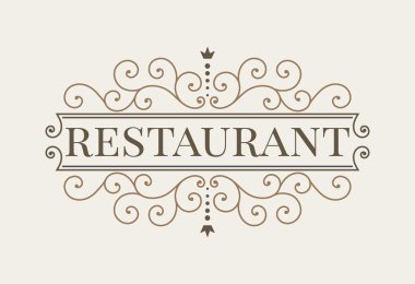 Lüks logo ve monogram çizgi çizimleri şablonu.