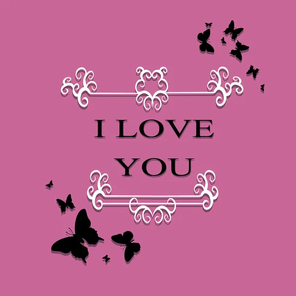 I love you — Stock Vector