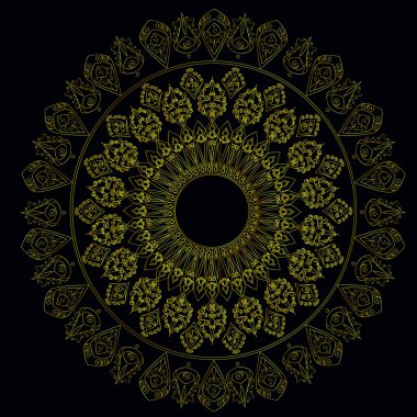 Altın mandala deseni