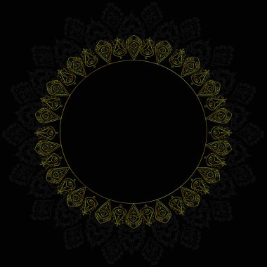 Altın mandala deseni