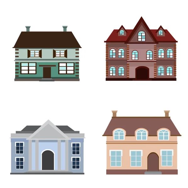 Conjunto de edificios — Vector de stock