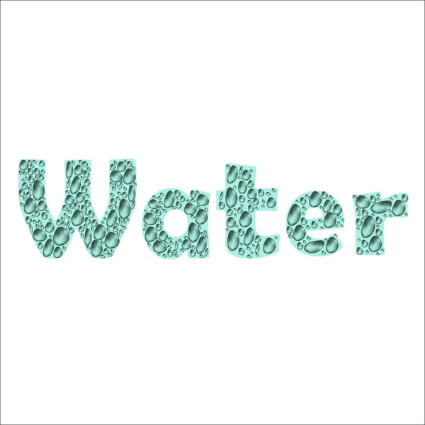 Vector druppels water — Stockvector