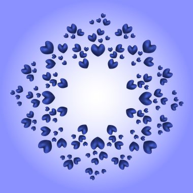 Kalpler mandala çizimi