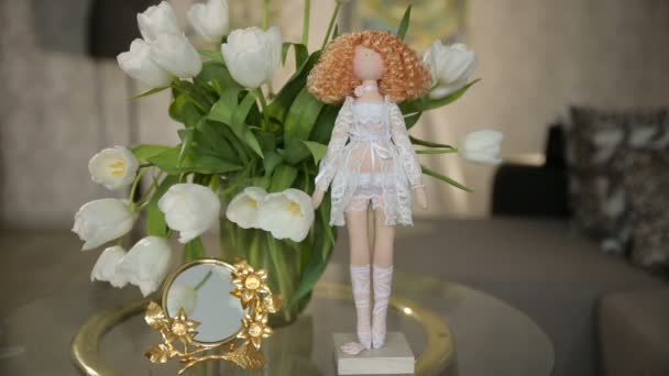 Speelgoed Doll, Tilda — Stockvideo