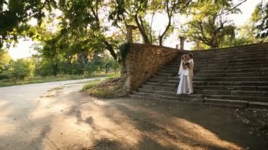 Doğa üzerinde yeni evliler