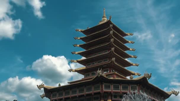 Chinese Architecture In the City — Stock Video