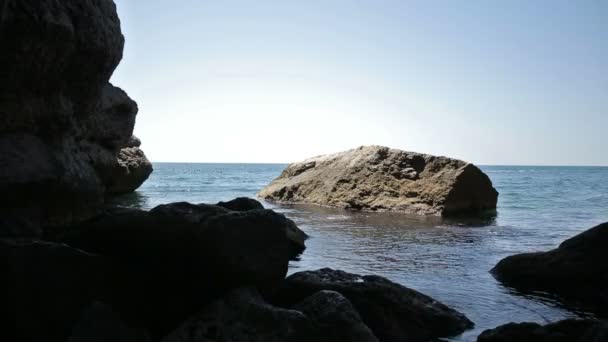 海中的岩石 — 图库视频影像