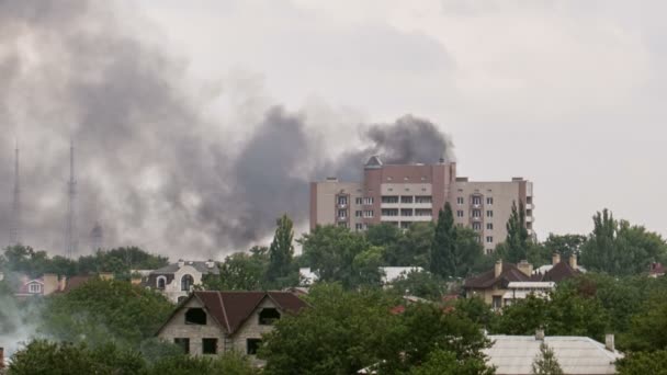 Şehrin bir bombalama — Stok video